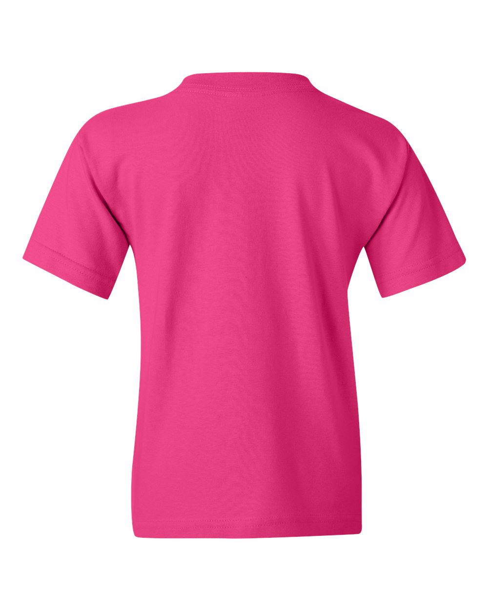 Gildan 5000B Youth Heavy Cotton™ T-Shirt in Heliconia, back