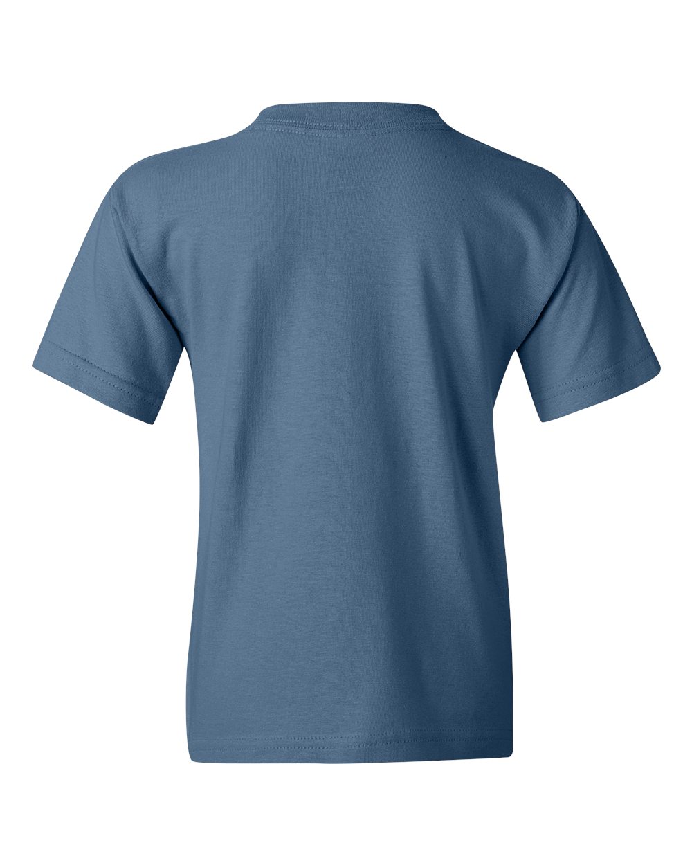 Gildan 5000B Youth Heavy Cotton™ T-Shirt in Indigo Blue, back