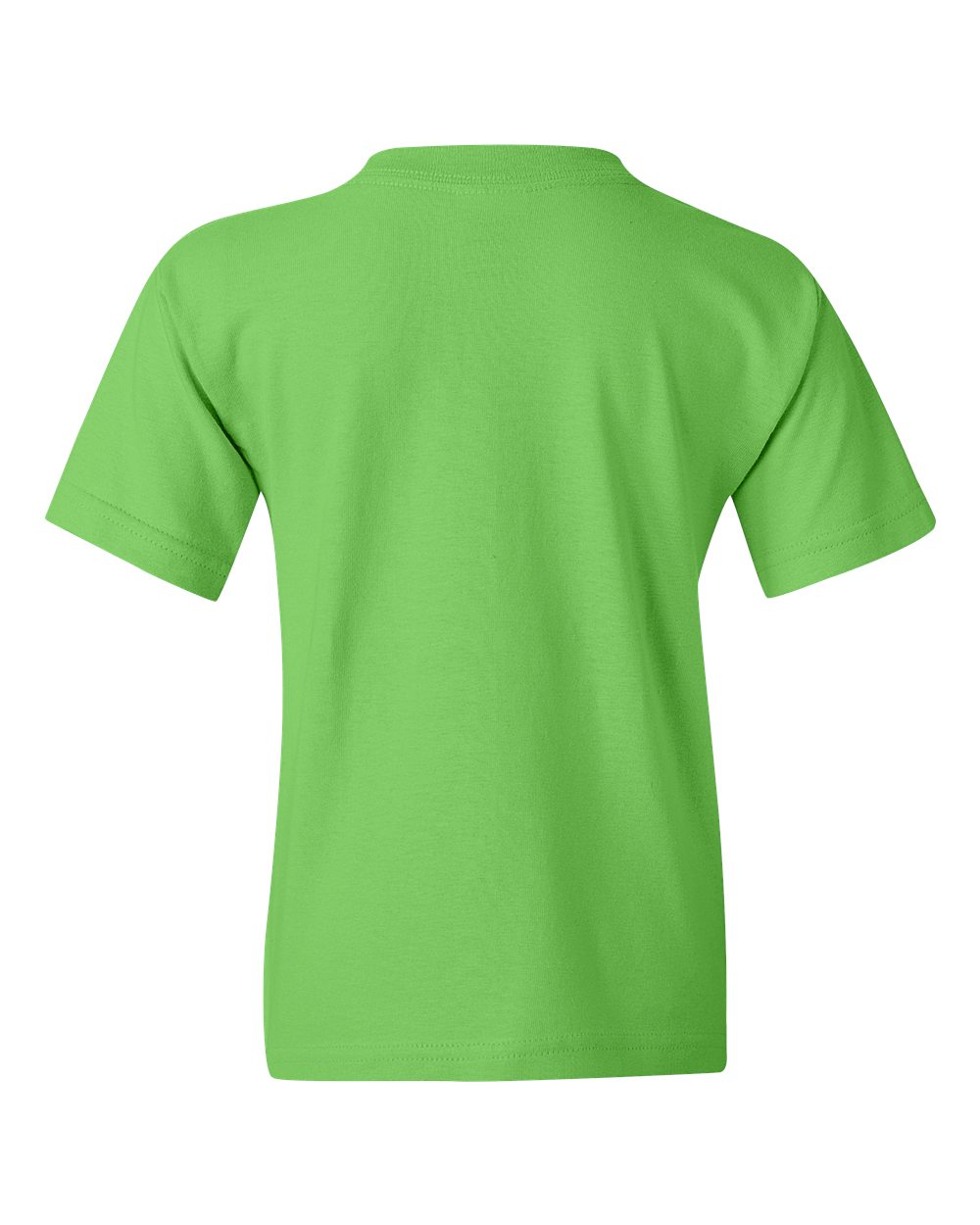 Gildan 5000B Youth Heavy Cotton™ T-Shirt in Lime, back