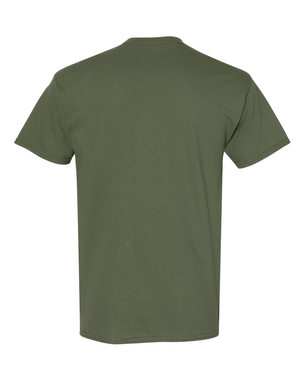 Gildan 5000B Youth Heavy Cotton™ T-Shirt in Military Green, back
