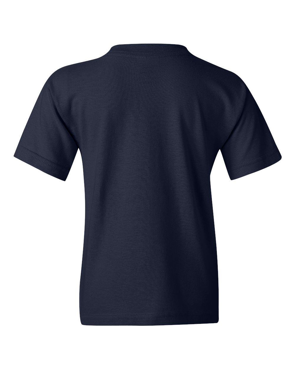 Gildan 5000B Youth Heavy Cotton™ T-Shirt in Navy, back