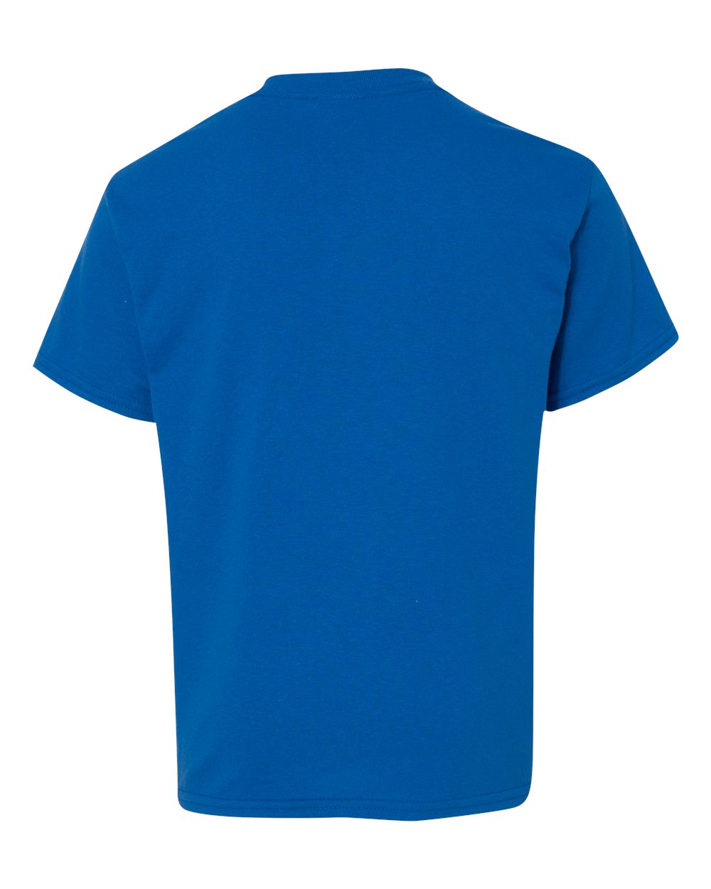 Gildan 5000B Youth Heavy Cotton™ T-Shirt in Neon Blue, back