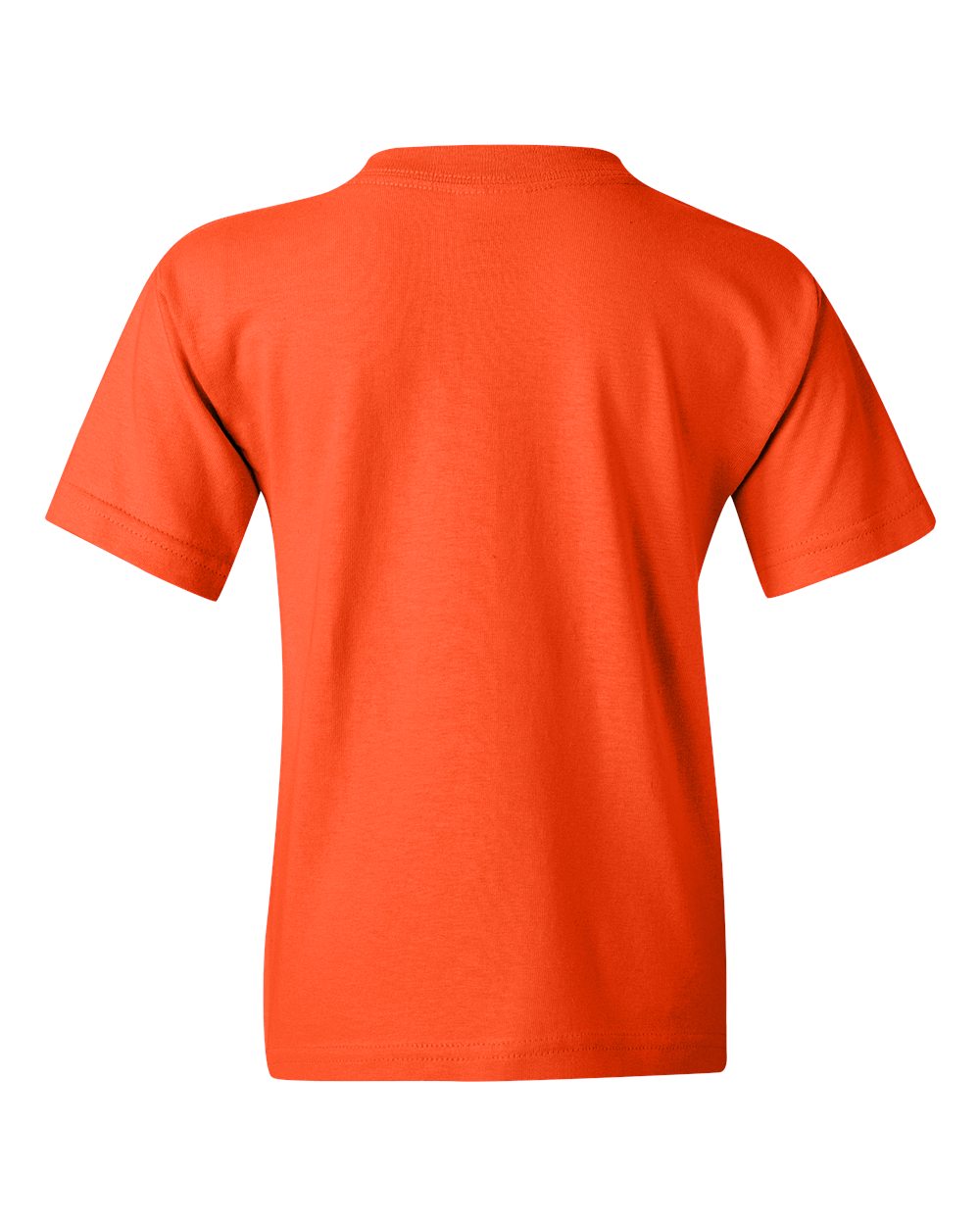 Gildan 5000B Youth Heavy Cotton™ T-Shirt in Orange, back