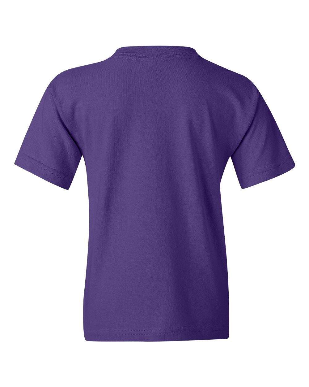 Gildan 5000B Youth Heavy Cotton™ T-Shirt in Purple, back
