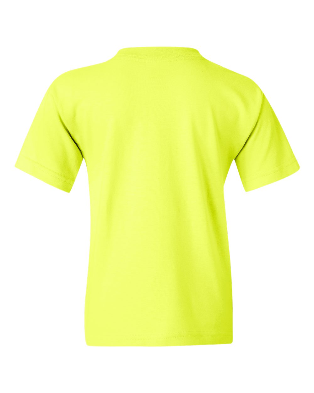Gildan 5000B Youth Heavy Cotton™ T-Shirt in Safety Green, back