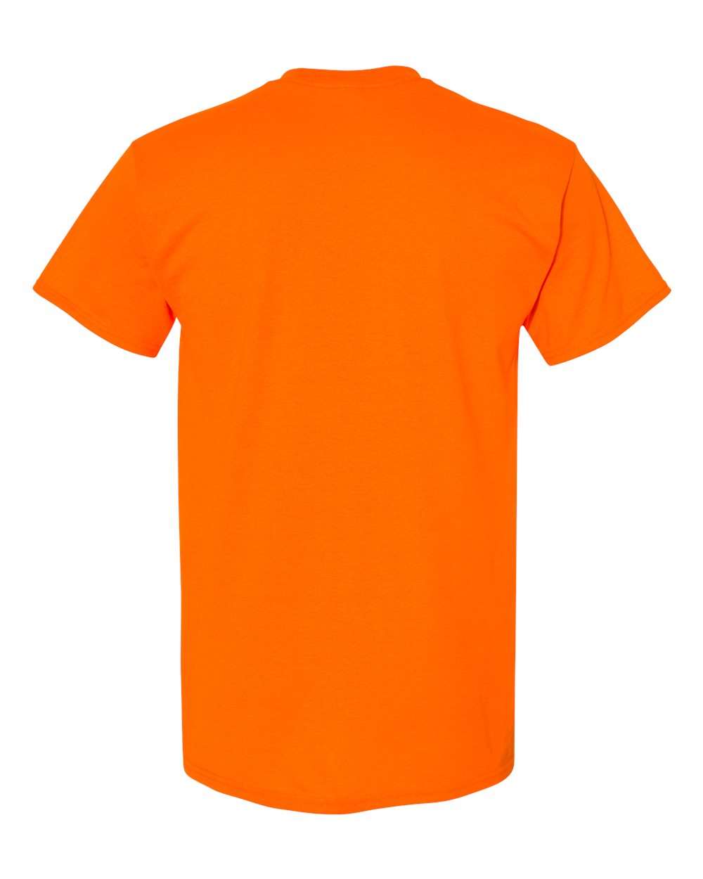 Gildan 5000B Youth Heavy Cotton™ T-Shirt in Safety Orange, back