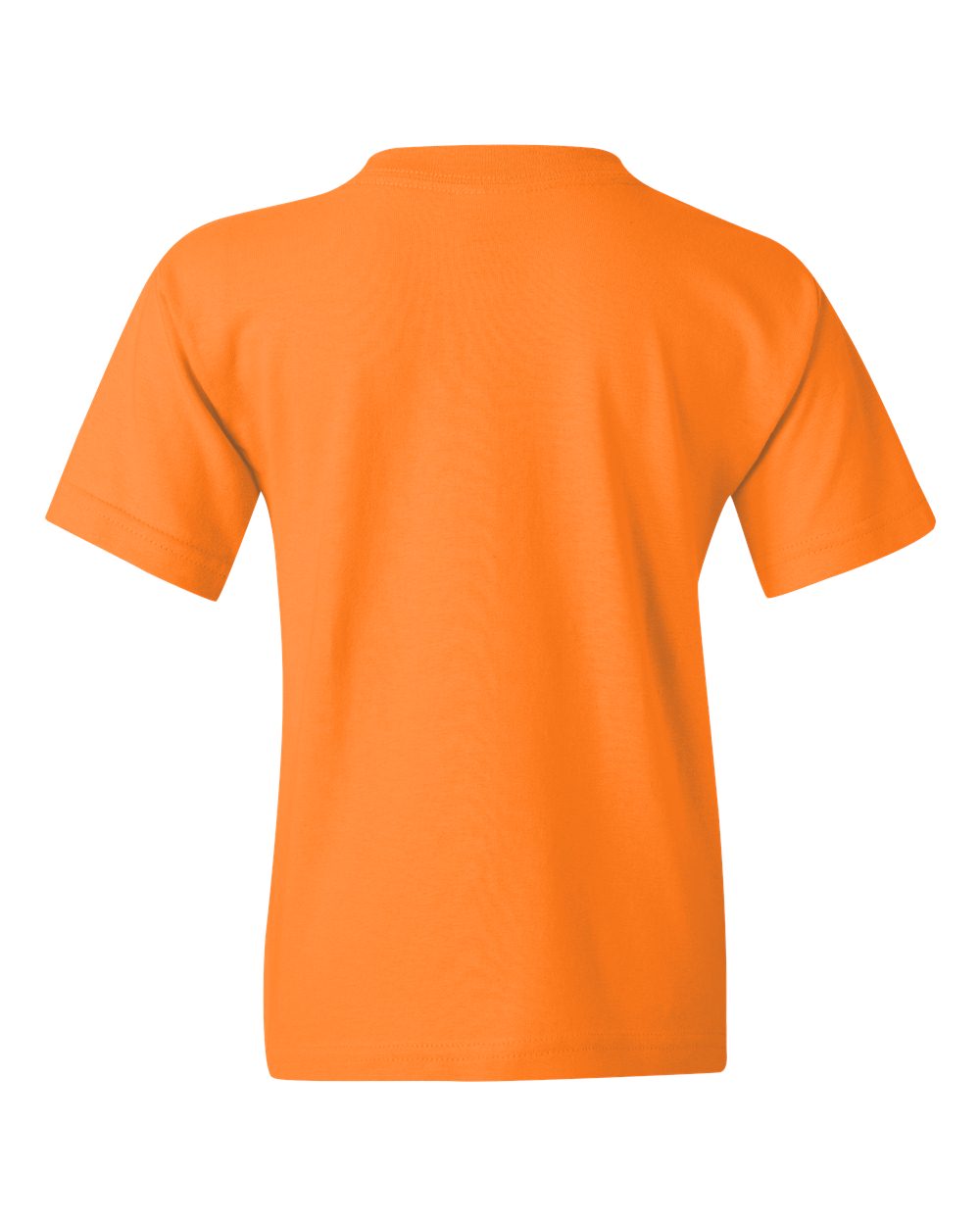 Gildan 5000B Youth Heavy Cotton™ T-Shirt in Tennessee Orange, back