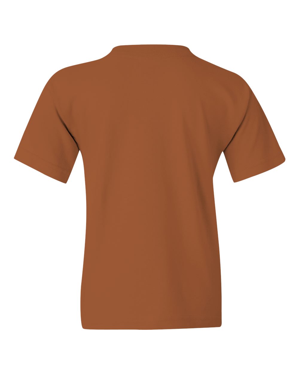 Gildan 5000B Youth Heavy Cotton™ T-Shirt in Texas Orange, back