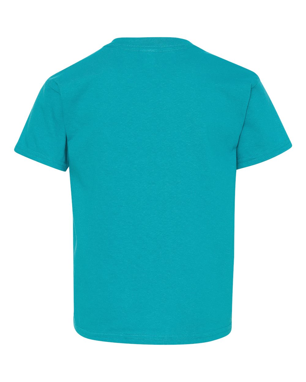 Gildan 5000B Youth Heavy Cotton™ T-Shirt in Tropical Blue, back