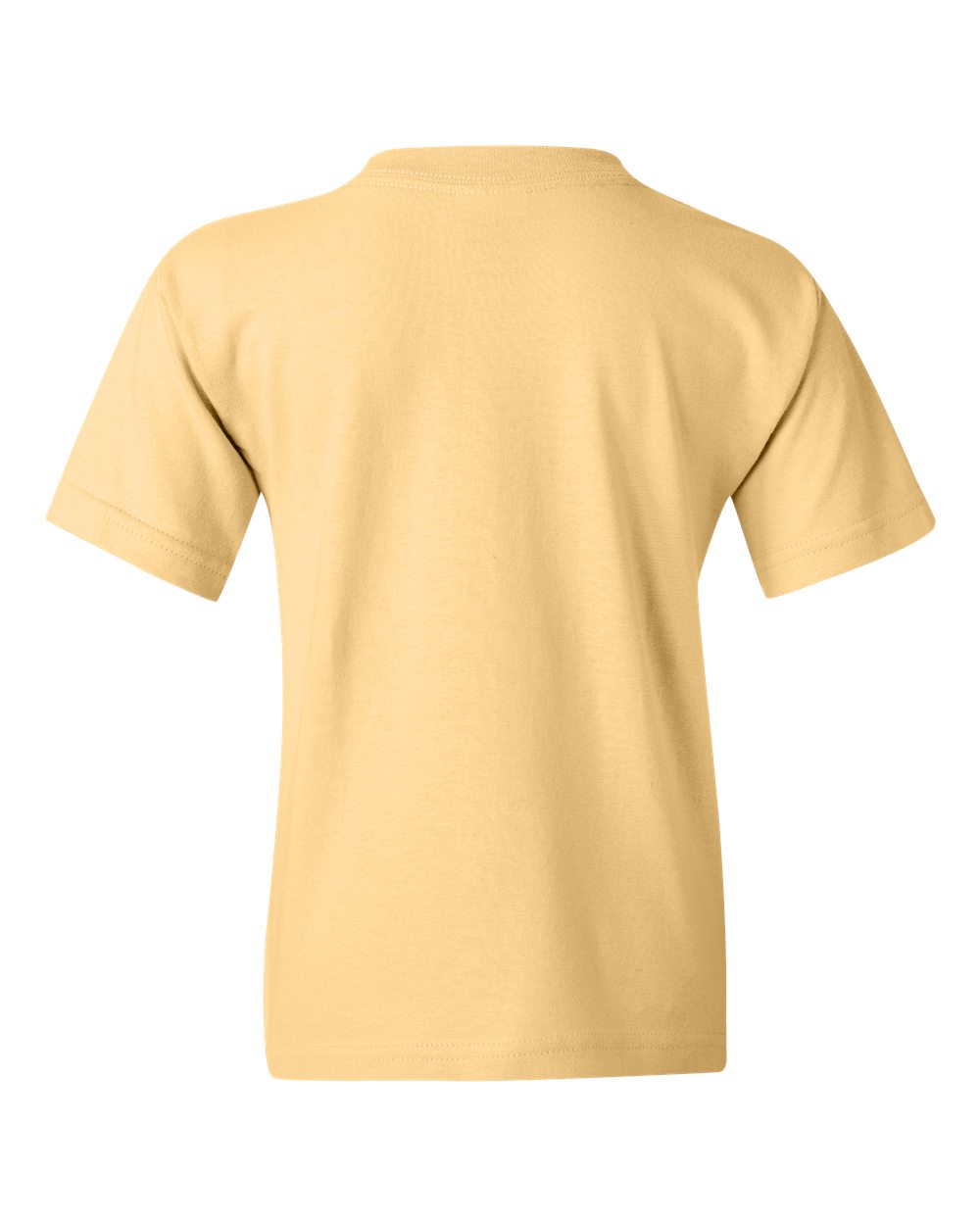 Gildan 5000B Youth Heavy Cotton™ T-Shirt in Yellow Haze, back