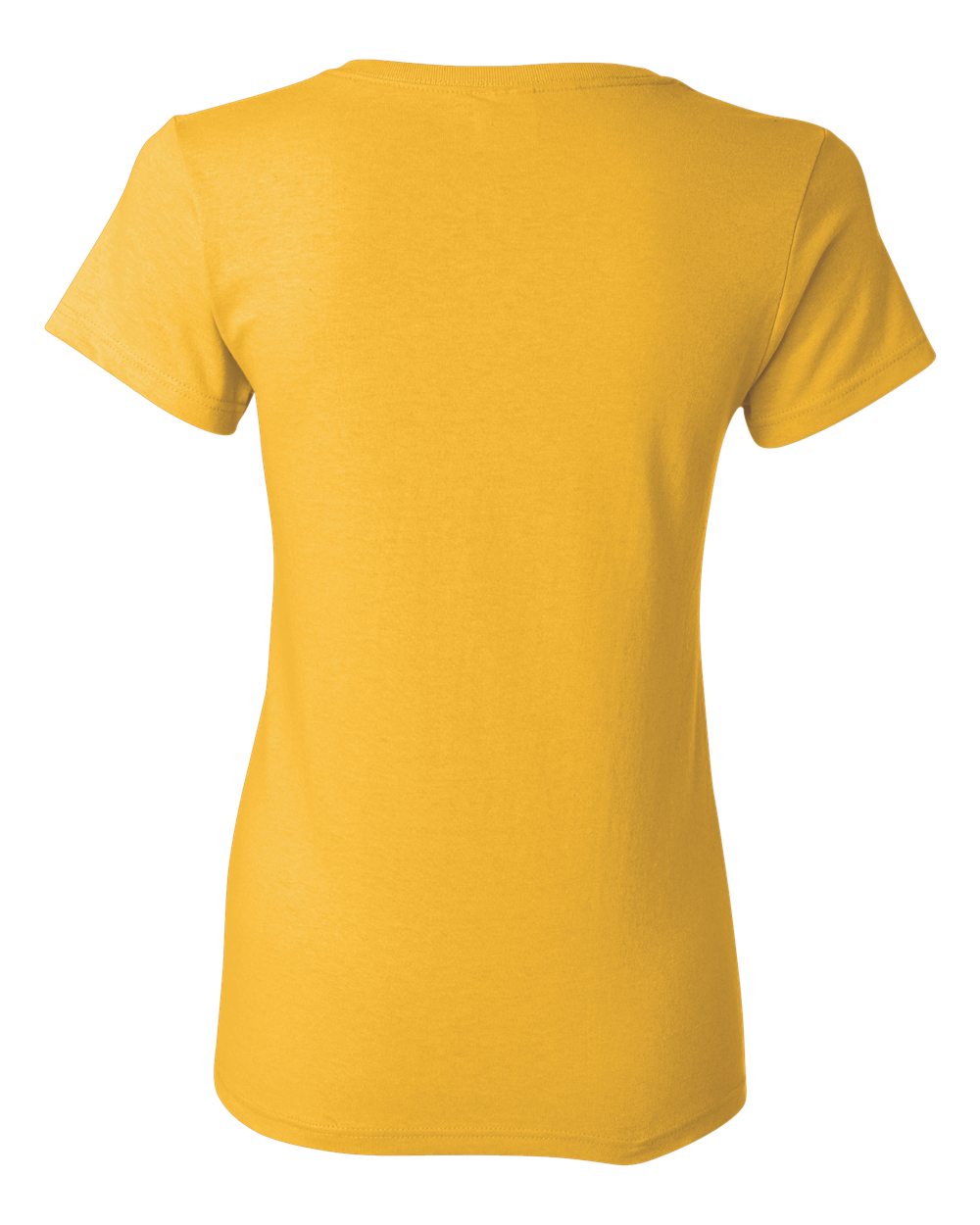 Gildan 5000L Women's Heavy Cotton™ T-Shirt in Gold, back