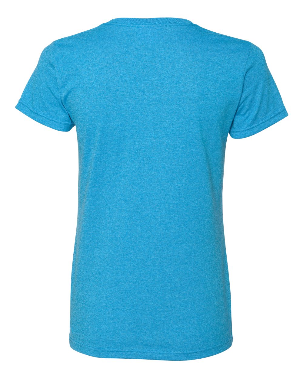 Gildan 5000L Women's Heavy Cotton™ T-Shirt in Heather Sapphire, back