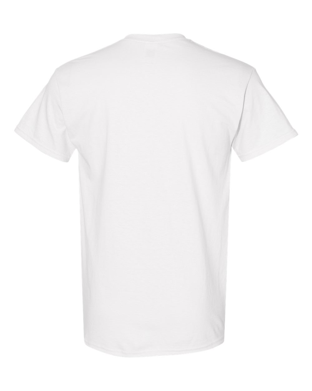 Gildan 5000T Unisex Heavy Cotton™ Tall T-Shirt in White, back