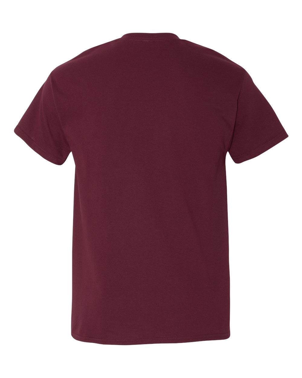 Gildan 5300 Unisex Heavy Cotton™ Pocket T-Shirt in Maroon, back