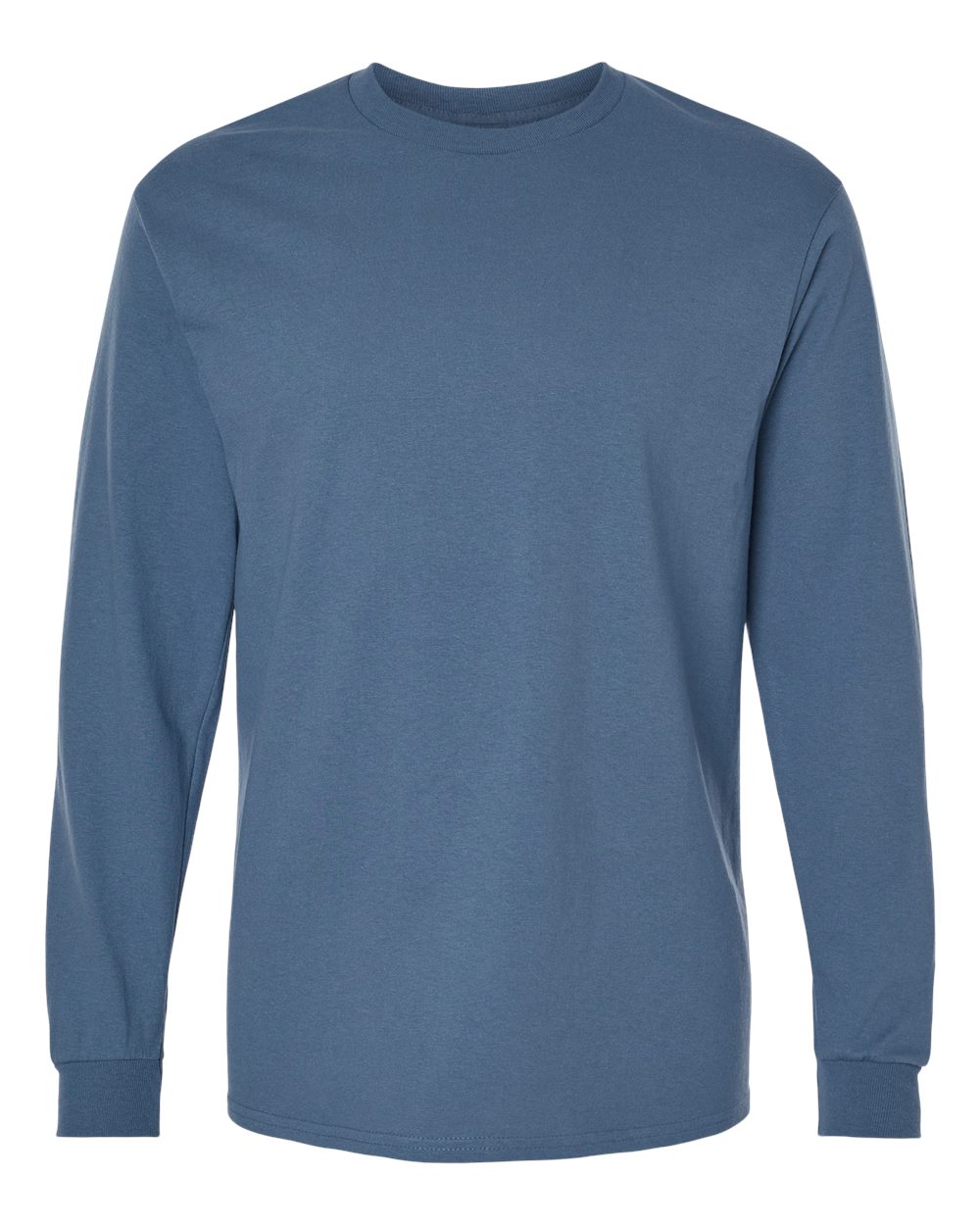Gildan 5400 Unisex Heavy Cotton™ Long Sleeve T-Shirt in Indigo Blue