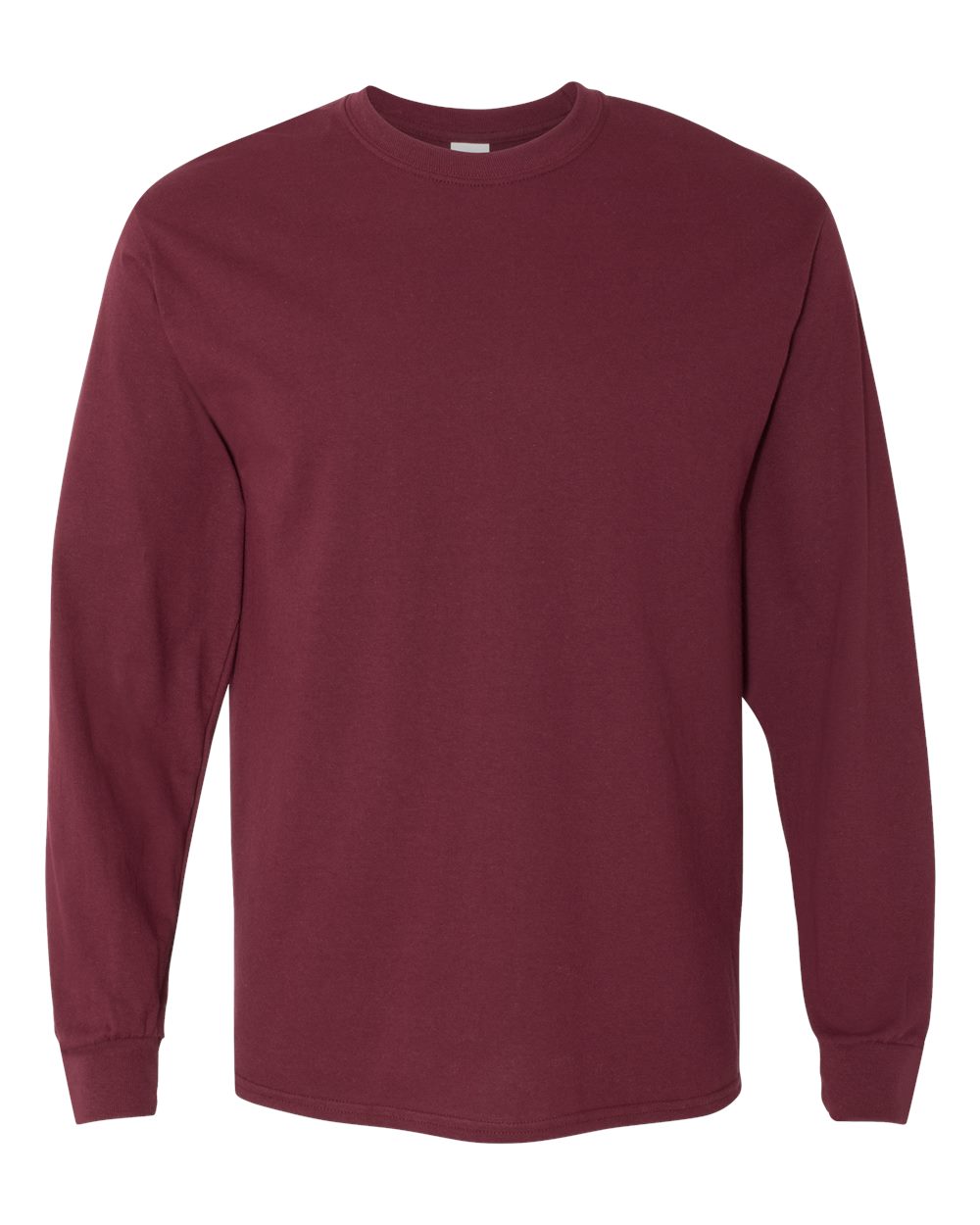Gildan 5400 Unisex Heavy Cotton™ Long Sleeve T-Shirt in Maroon