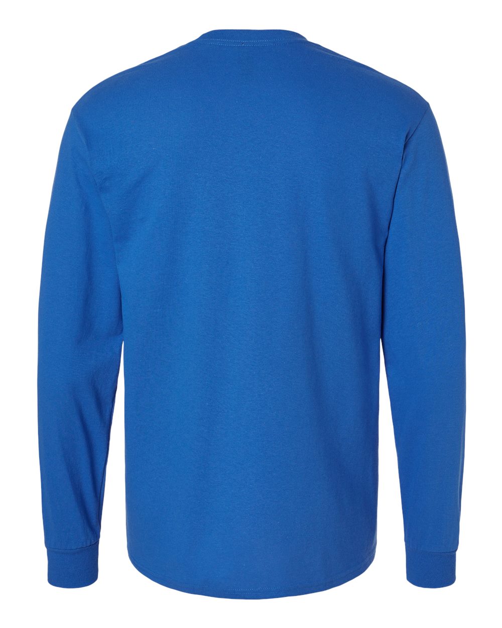 Gildan 5400 Unisex Heavy Cotton™ Long Sleeve T-Shirt in Royal, back