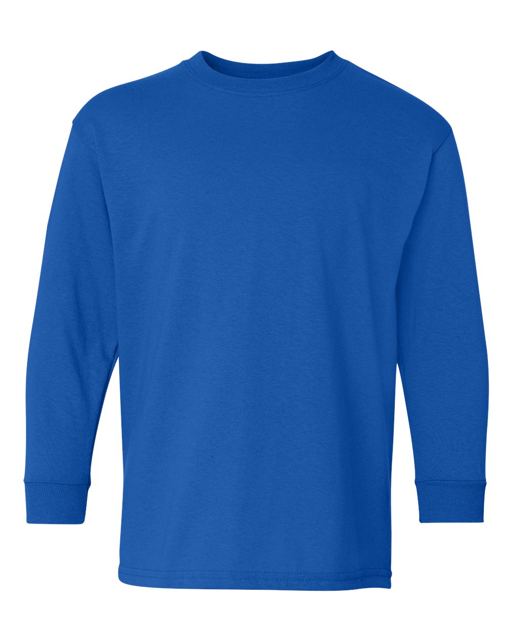 Gildan 5400B Youth Heavy Cotton™ Long Sleeve T-Shirt in Royal