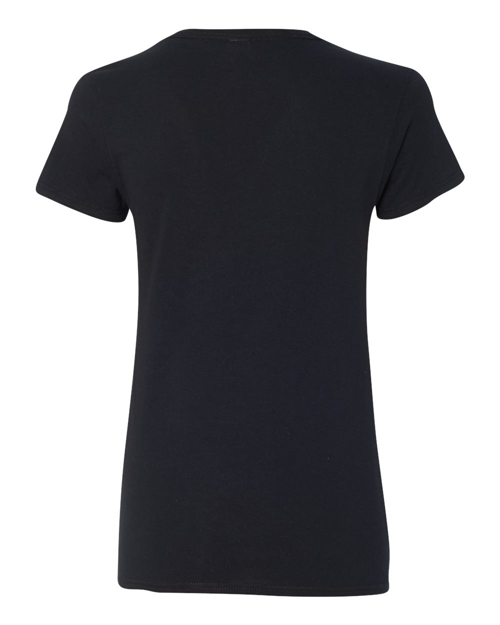 Gildan 5V00L Women's Heavy Cotton™ V-Neck T-Shirt in Black, back