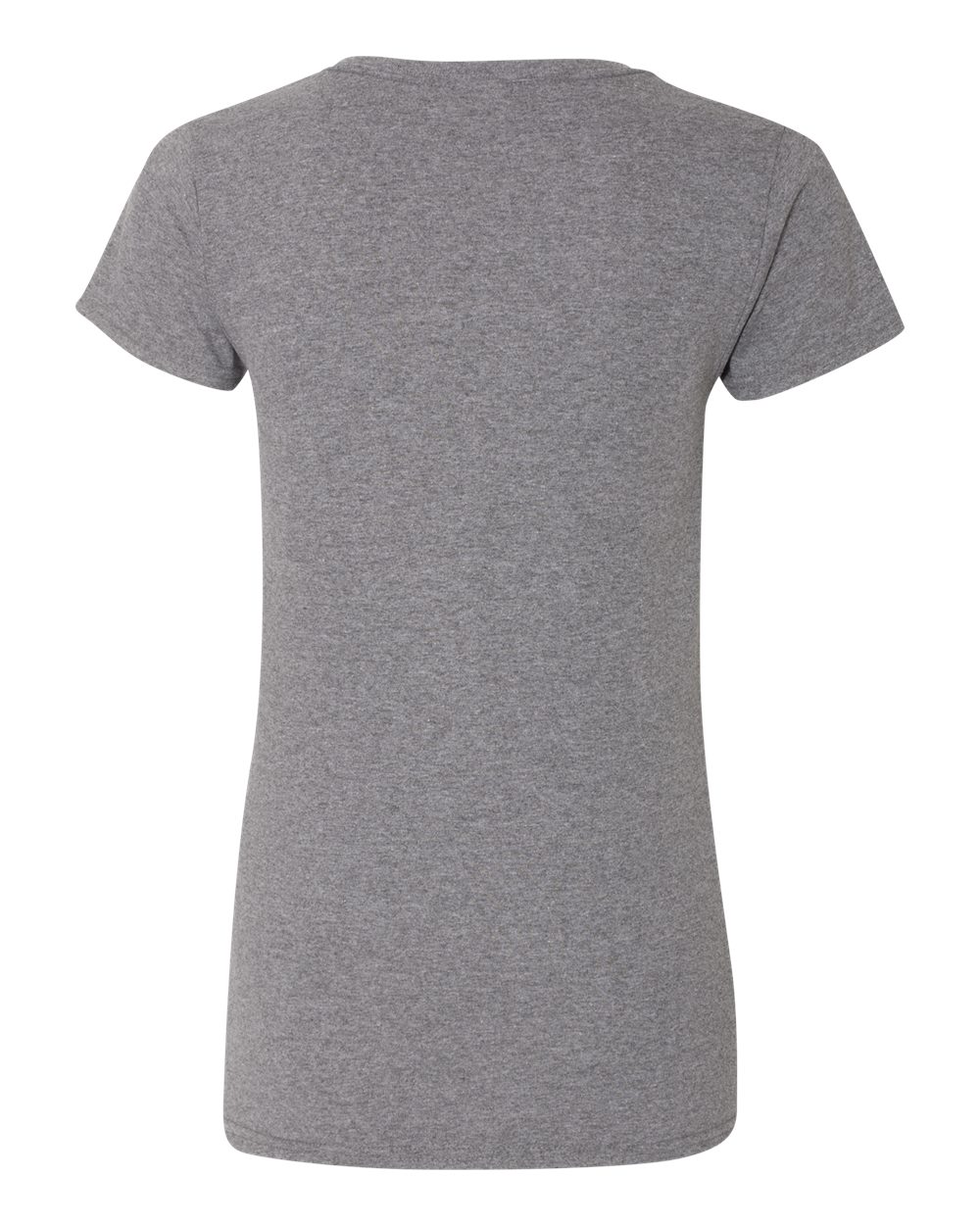 Gildan 5V00L Women's Heavy Cotton™ V-Neck T-Shirt in Graphite Heather, back