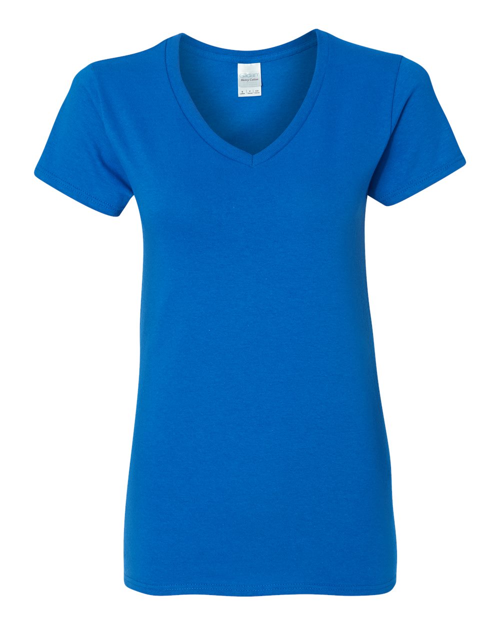 Gildan 5V00L Women's Heavy Cotton™ V-Neck T-Shirt in Royal