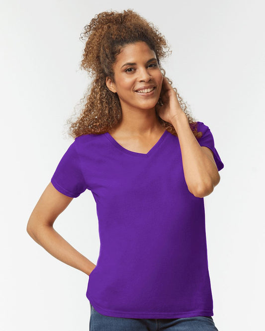 Gildan 5V00L Women's Heavy Cotton™ V-Neck T-Shirt