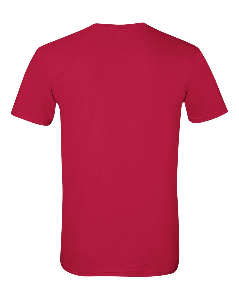 Gildan 64000 Unisex Softstyle® T-Shirt in Cherry Red, back