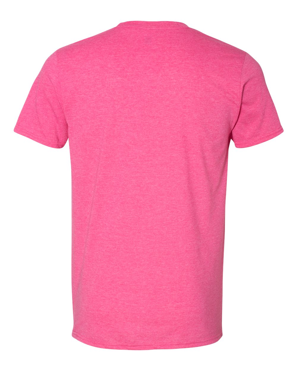 Gildan 64000 Unisex Softstyle® T-Shirt in Heather Heliconia, back