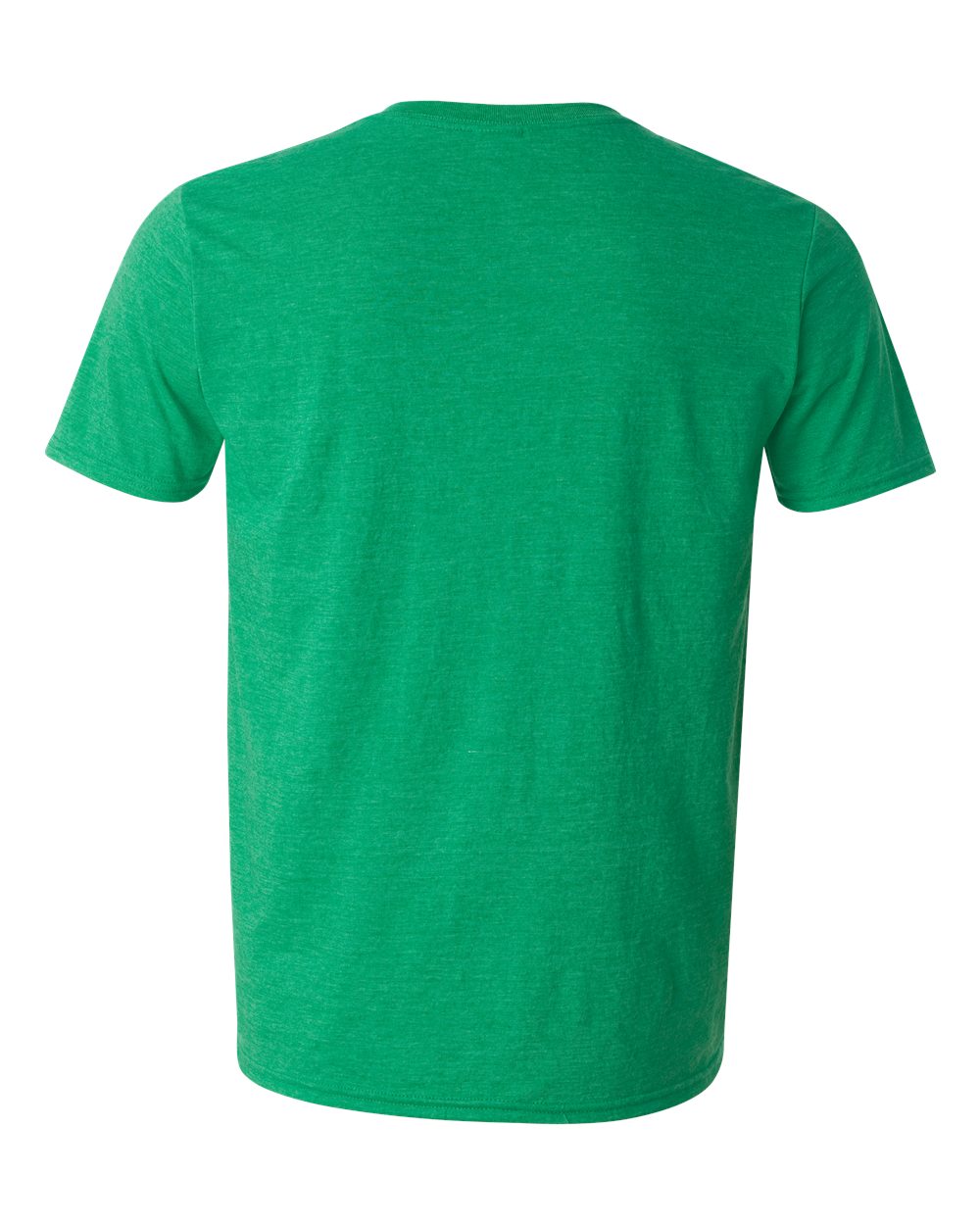 Gildan 64000 Unisex Softstyle® T-Shirt in Heather Irish Green, back