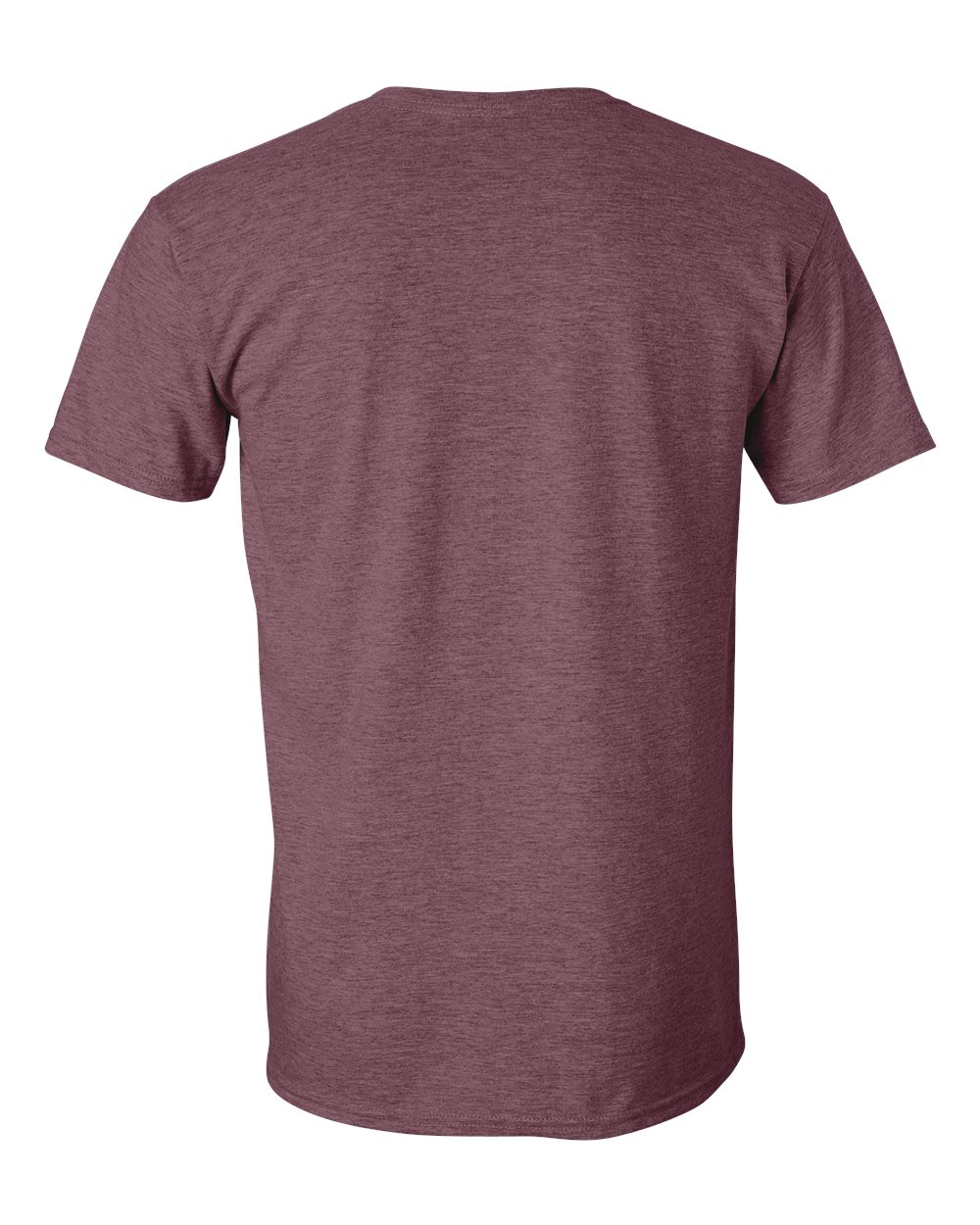 Gildan 64000 Unisex Softstyle® T-Shirt in Heather Maroon, back