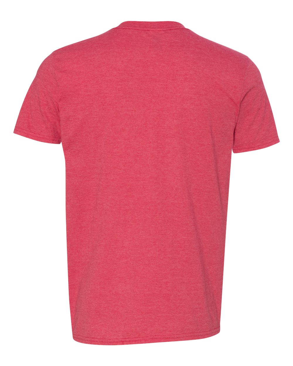 Gildan 64000 Unisex Softstyle® T-Shirt in Heather Red, back