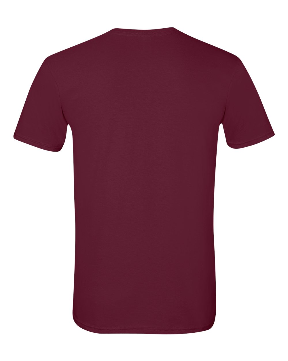 Gildan 64000 Unisex Softstyle® T-Shirt in Maroon, back