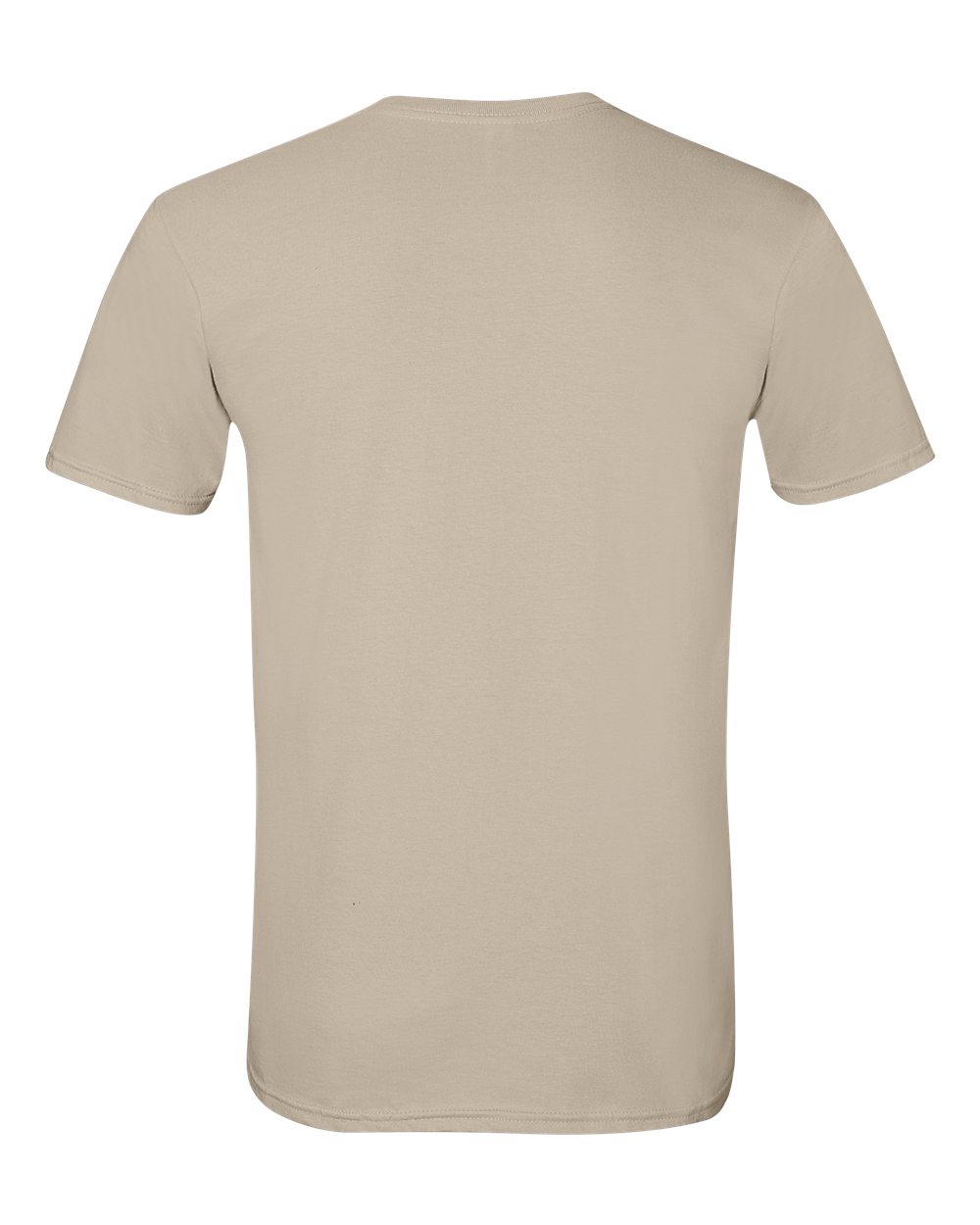 Gildan 64000 Unisex Softstyle® T-Shirt in Sand, back