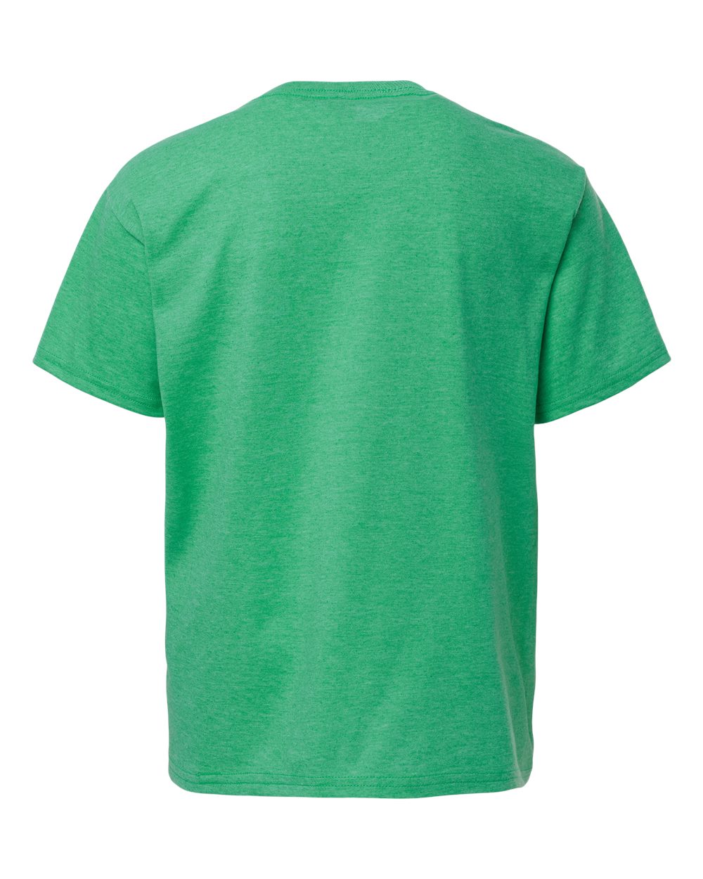 Gildan 64000B Youth Softstyle® T-Shirt in Heather Irish Green, back