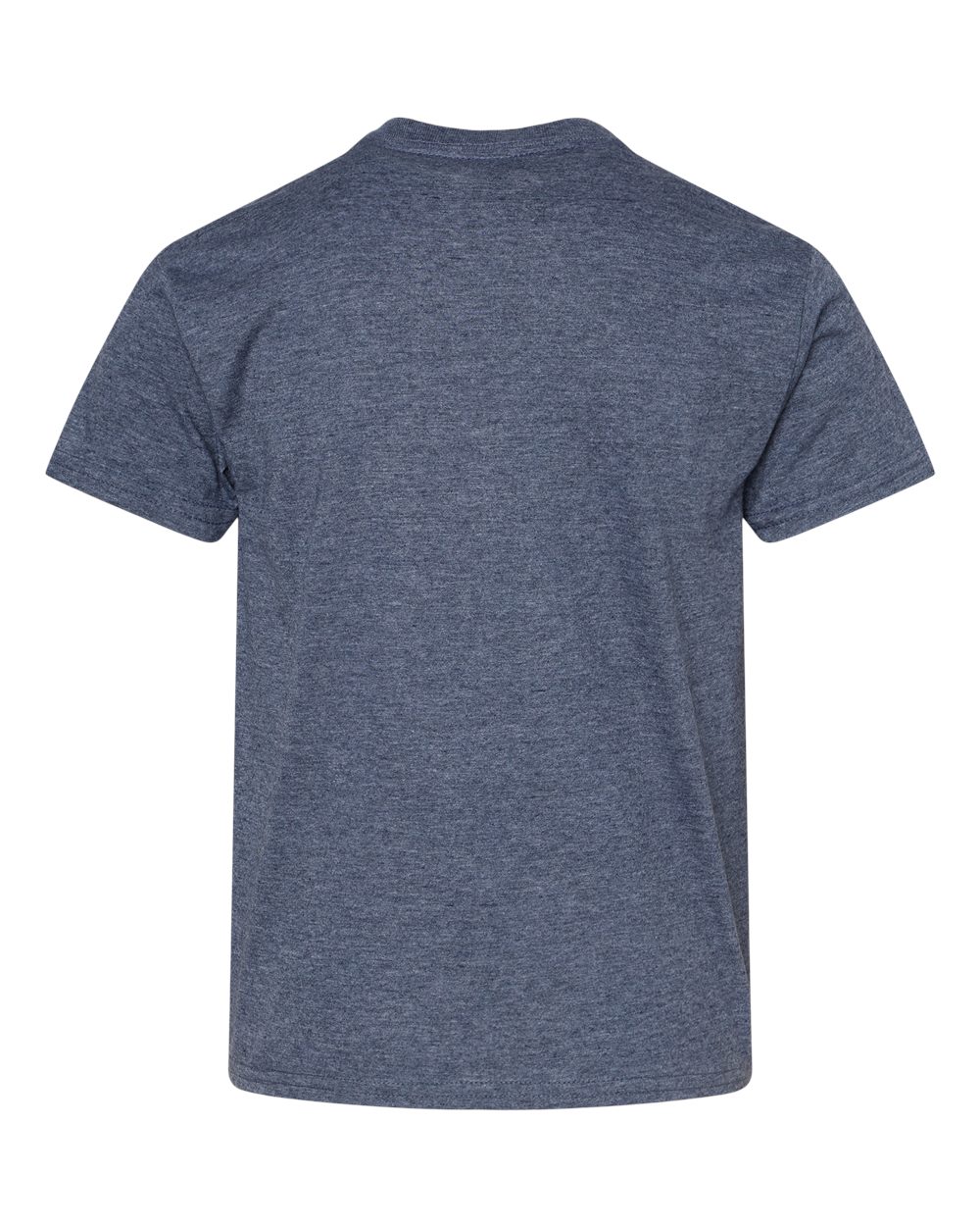 Gildan 64000B Youth Softstyle® T-Shirt in Heather Navy, back