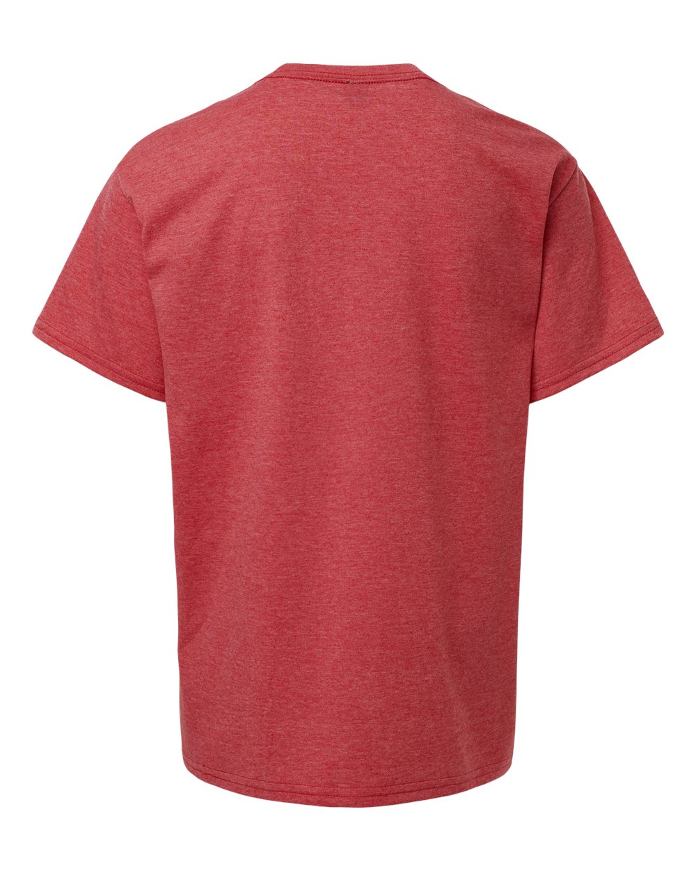 Gildan 64000B Youth Softstyle® T-Shirt in Heather Red, back