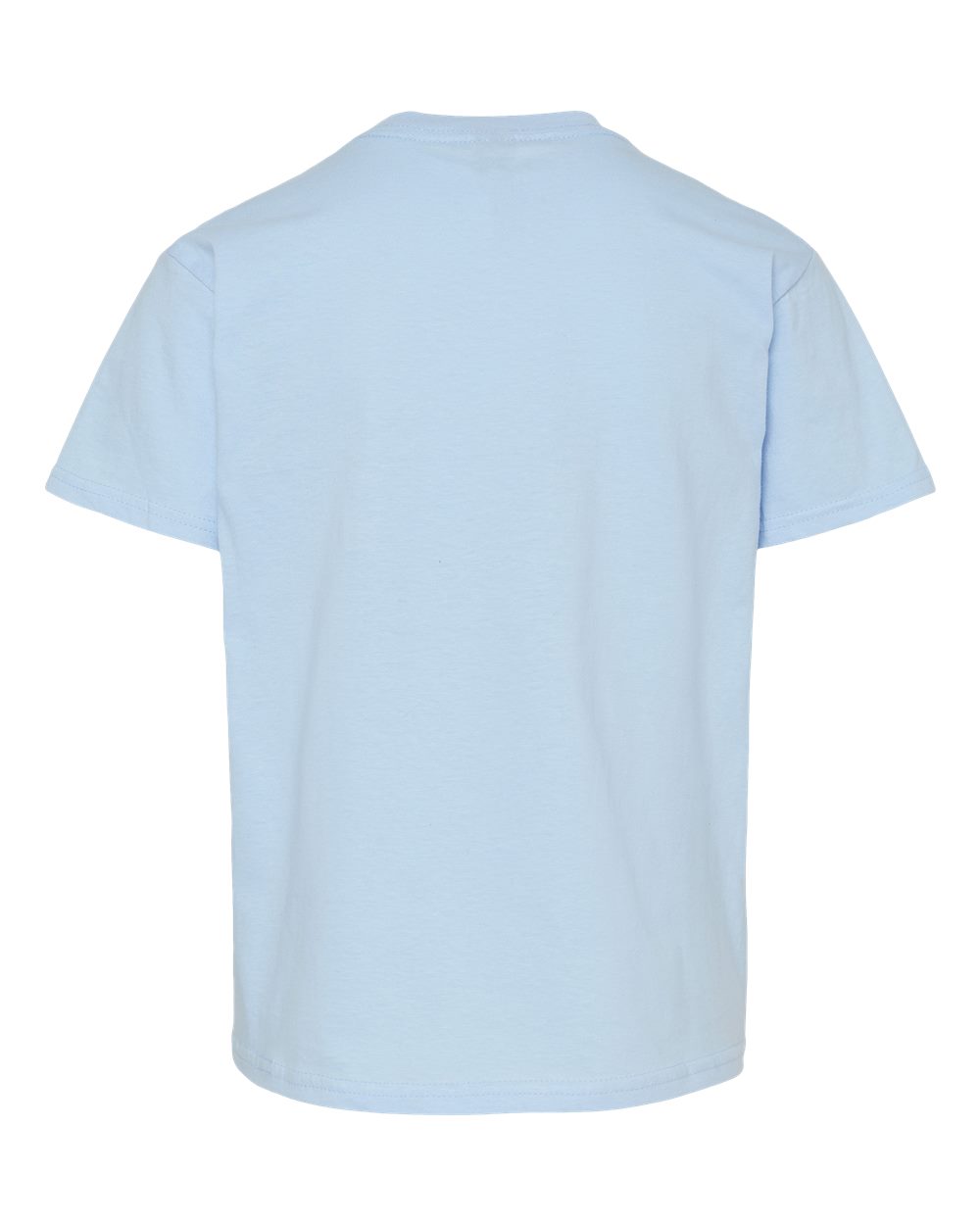 Gildan 64000B Youth Softstyle® T-Shirt in Light Blue, back