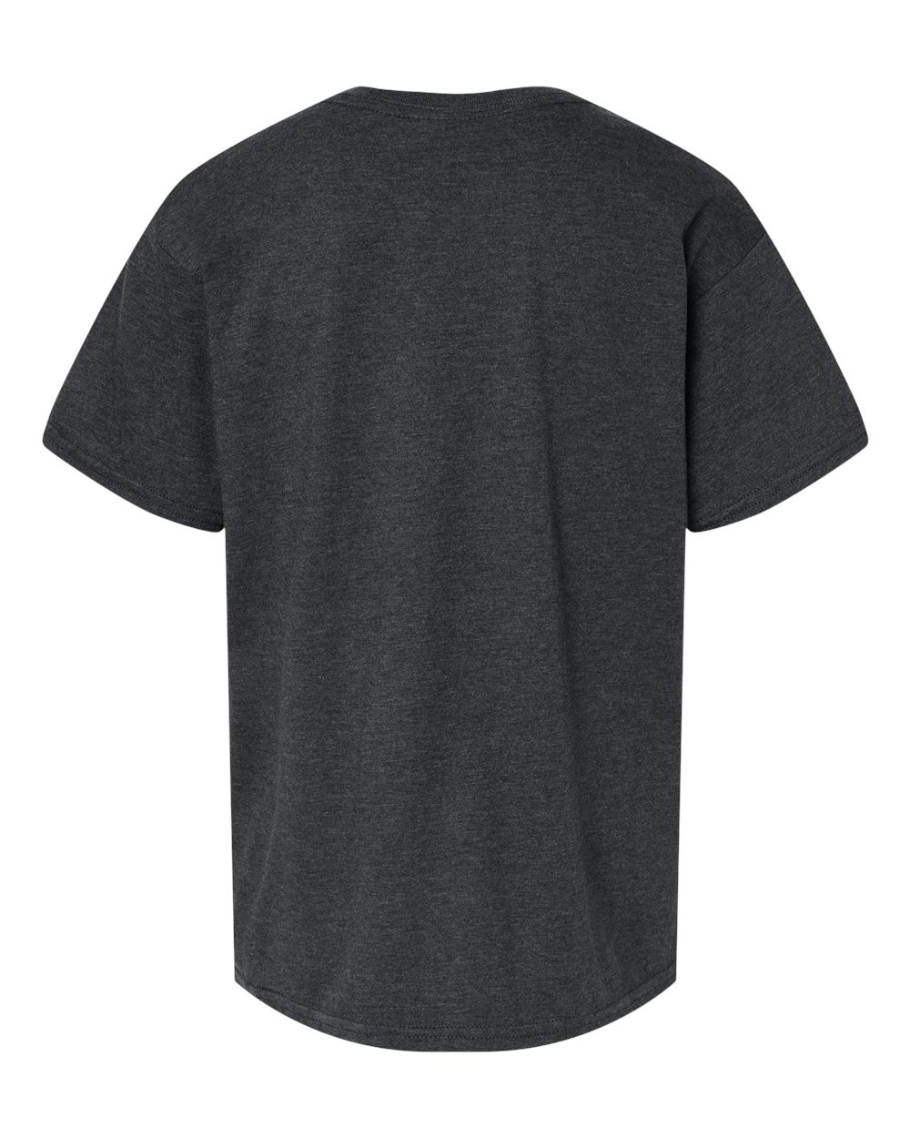 Gildan 64000BCVC Youth Softstyle® CVC T-Shirt in Pitch Black Mist, back