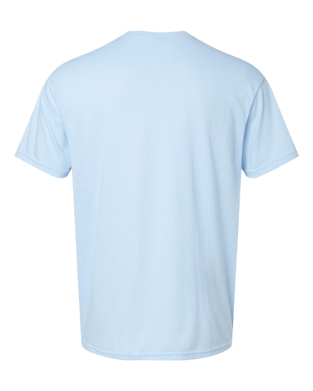 Gildan 64000CVC Unisex Softstyle® CVC T-Shirt in Light Blue Mist, back
