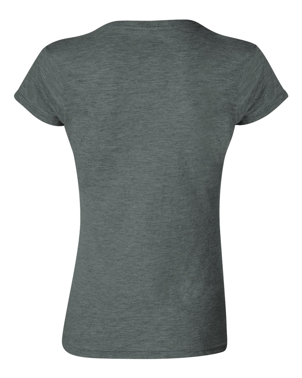 Gildan 64000L Women's Softstyle® T-Shirt in Dark Heather, back