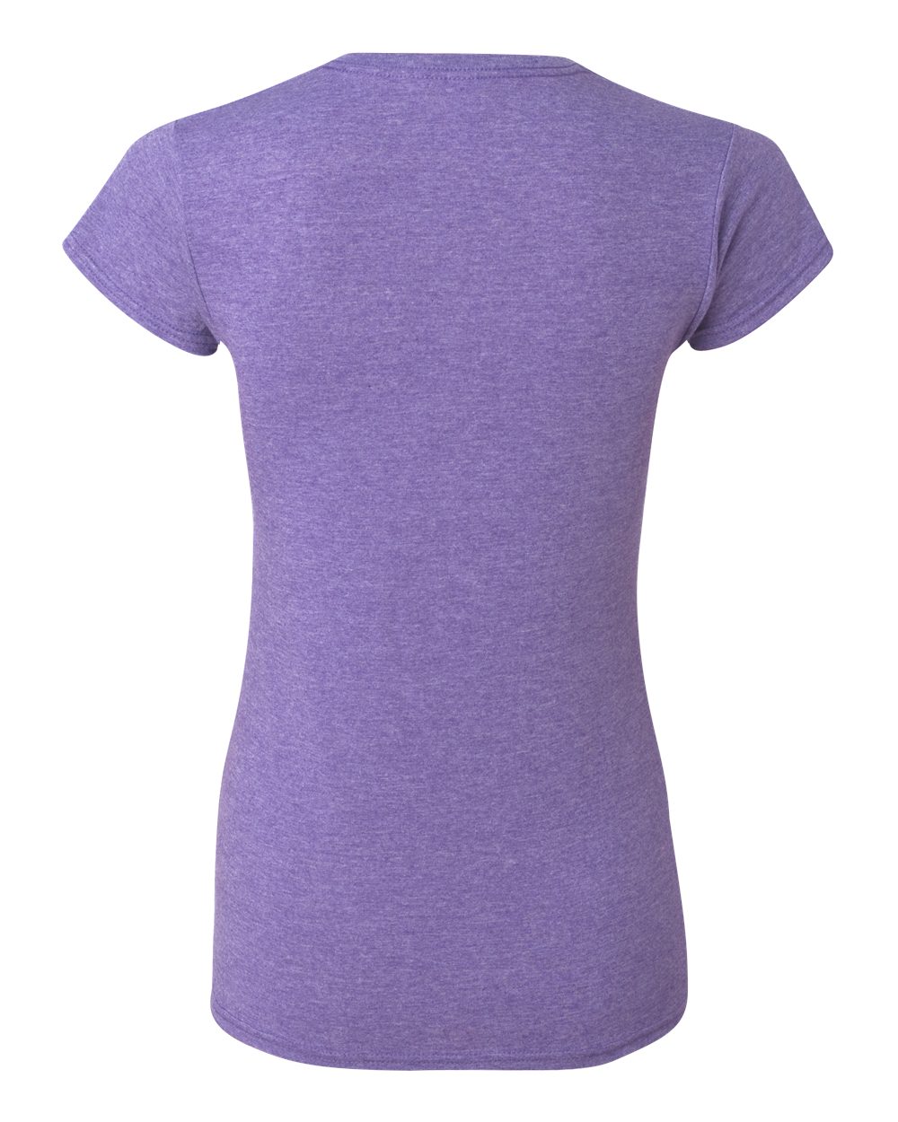 Gildan 64000L Women's Softstyle® T-Shirt in Heather Purple, back