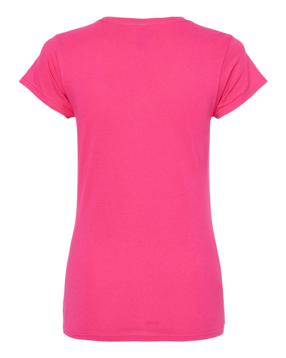Gildan 64000L Women's Softstyle® T-Shirt in Heliconia, back