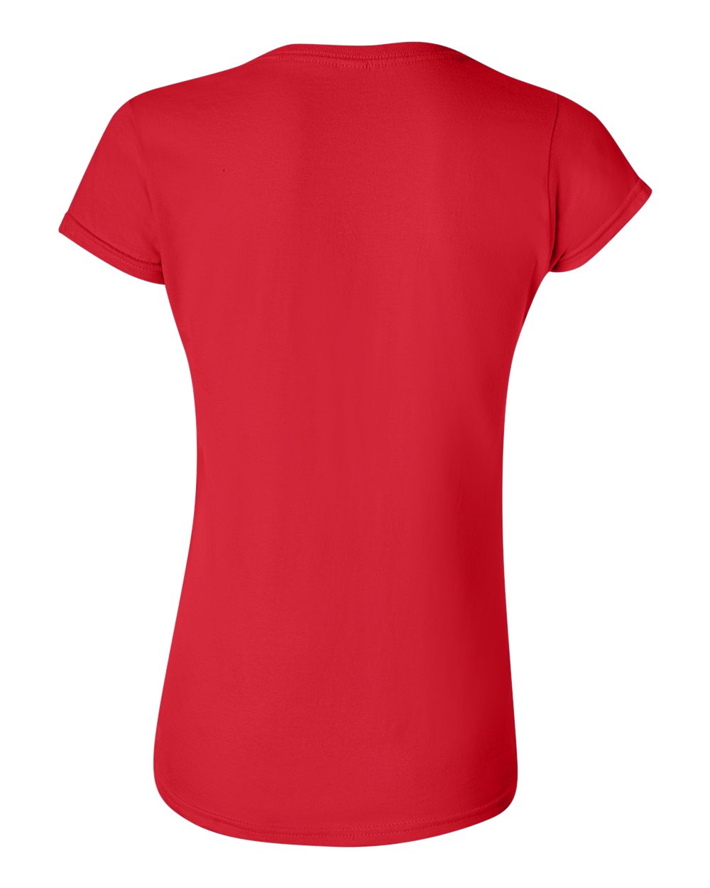 Gildan 64000L Women's Softstyle® T-Shirt in Red, back