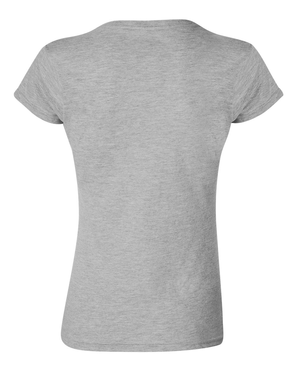 Gildan 64000L Women's Softstyle® T-Shirt in Sport Grey, back