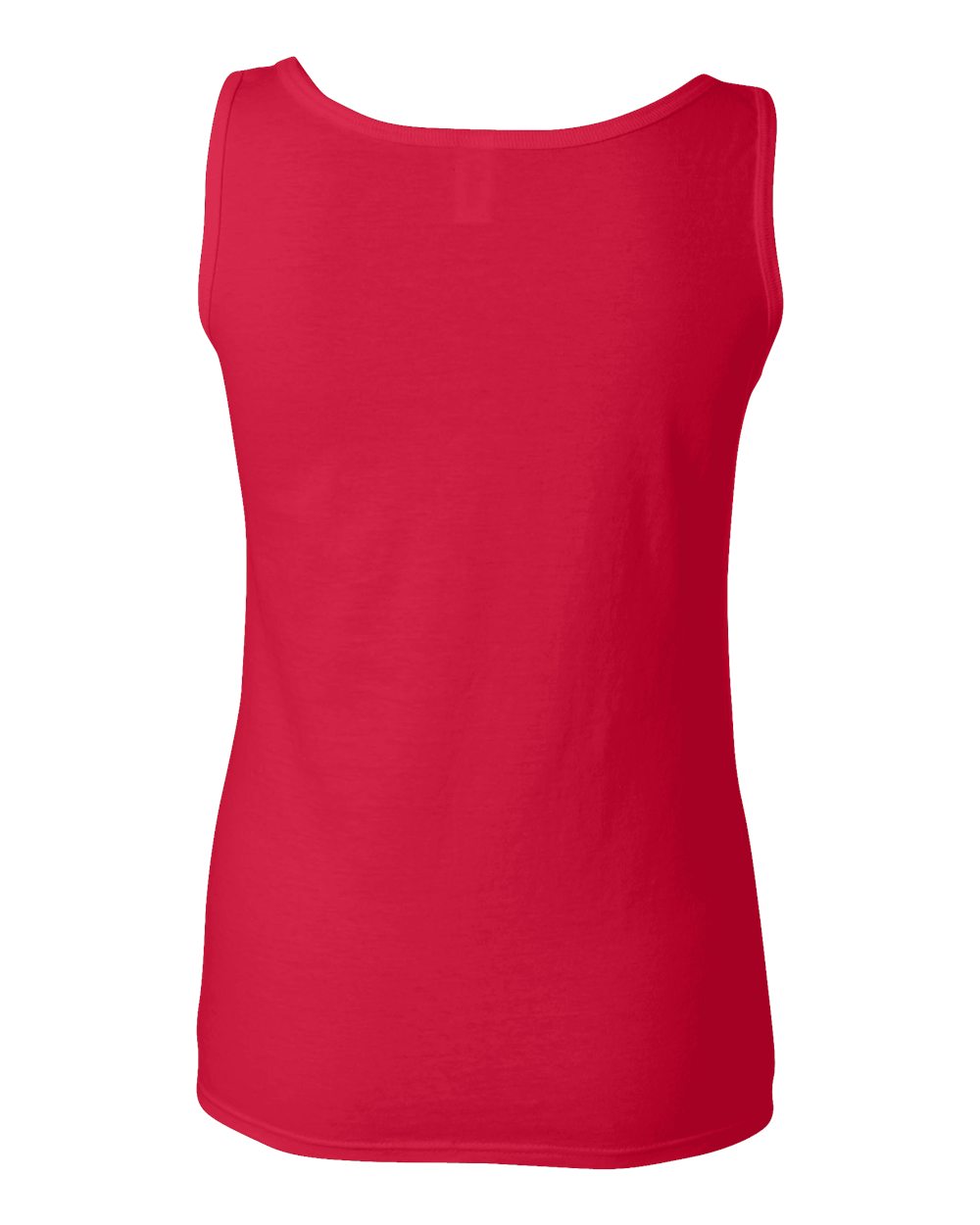 Gildan 64200L Women's Softstyle® Tank Top in Cherry Red, back