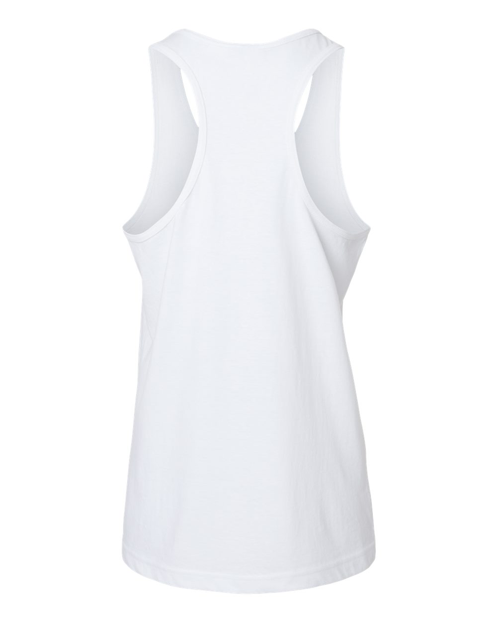 Gildan 64220LCVC Women's Softstyle® CVC Racerback Tank Top in White, back