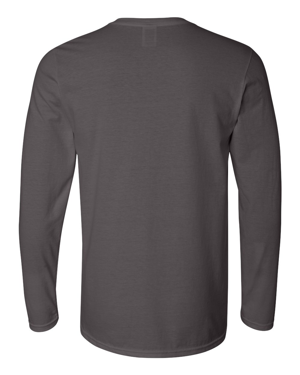 Gildan 64400 Unisex Softstyle® Long Sleeve T-Shirt in Charcoal, back