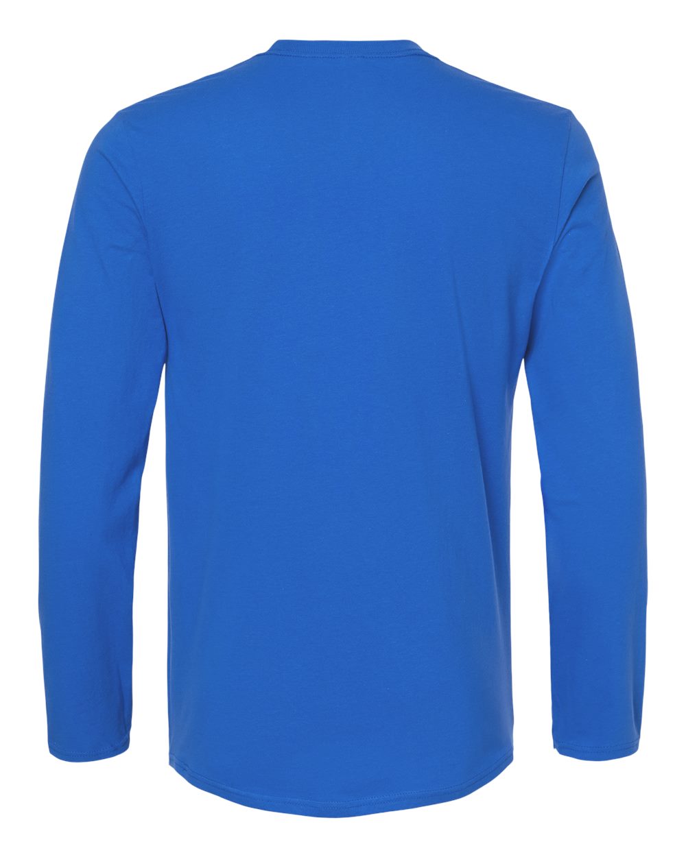 Gildan 64400 Unisex Softstyle® Long Sleeve T-Shirt in Royal, back