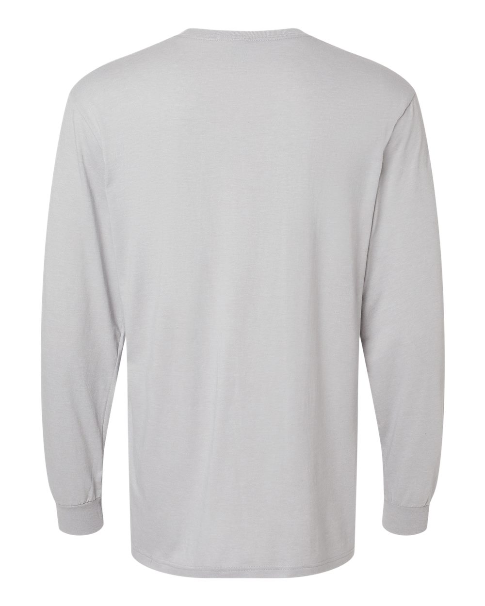 Gildan 64440CVC Unisex Softstyle® CVC Long Sleeve T-Shirt in Cement, back