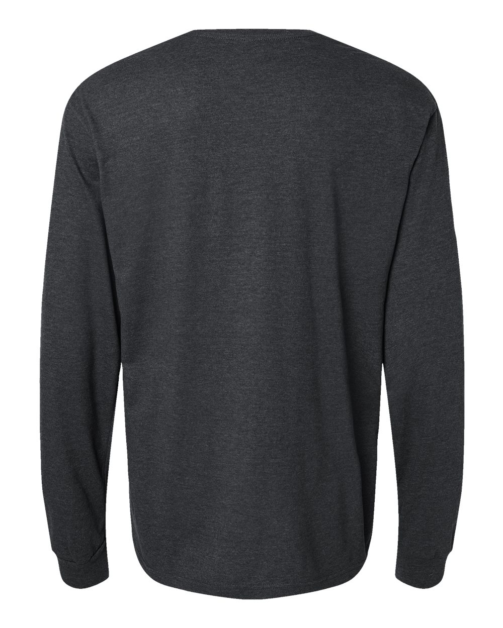 Gildan 64440CVC Unisex Softstyle® CVC Long Sleeve T-Shirt in Pitch Black Mist, back